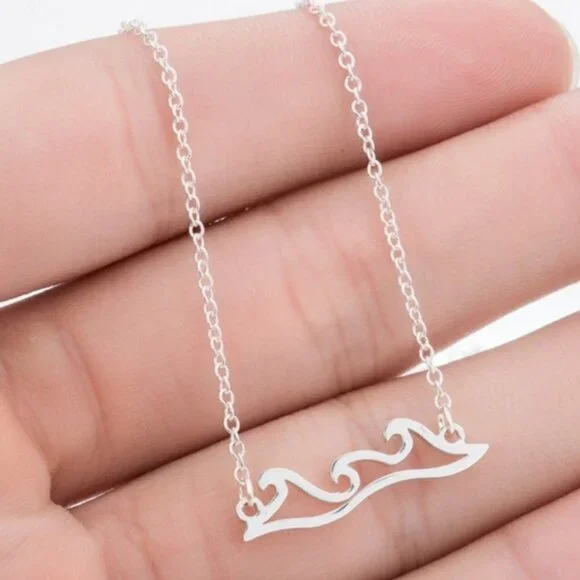 Ocean Waves Pedant Necklace - Picture 2 of 5